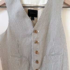 crewcuts j. Crew boys classic suit vest cotton seeksucker 10